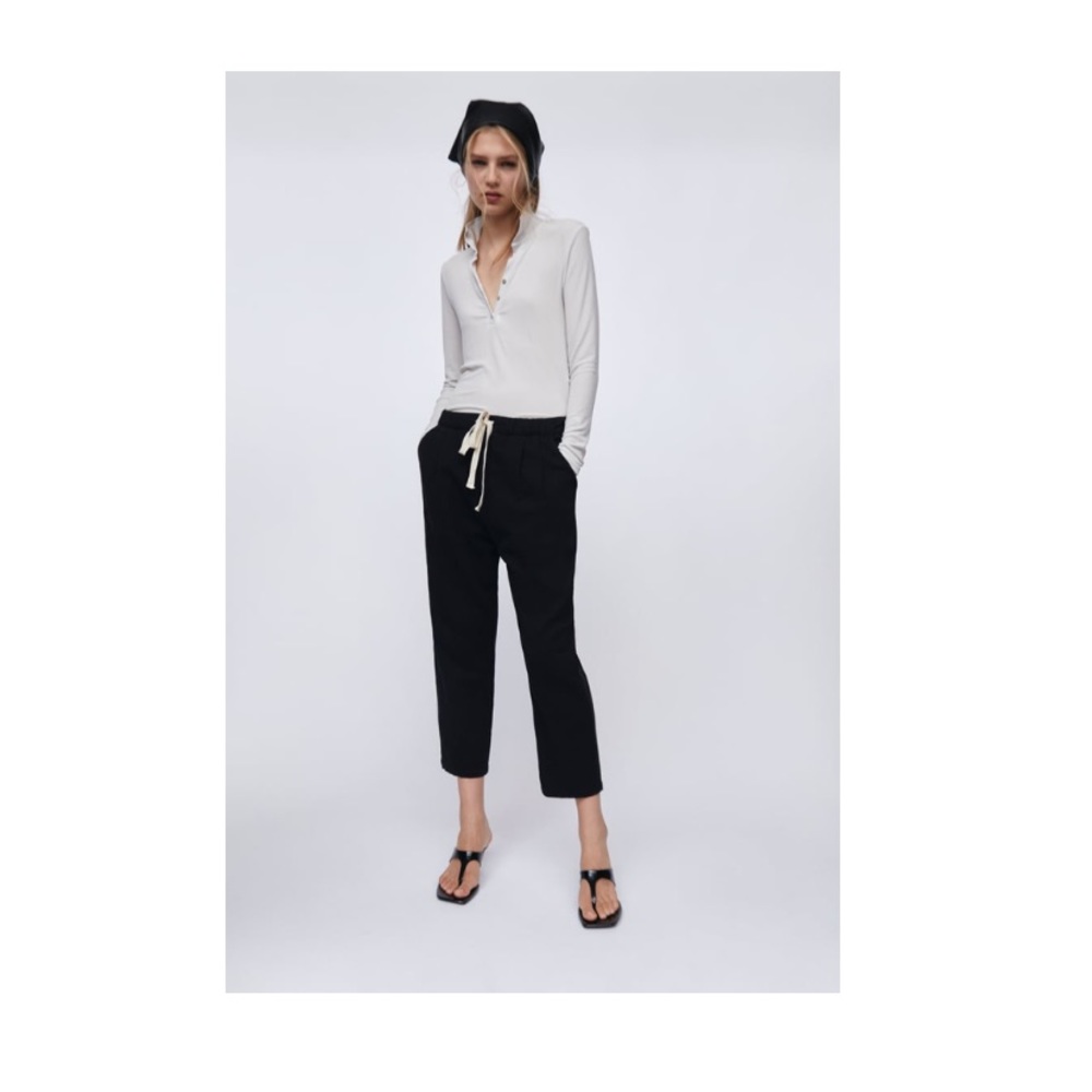 Zara New with tag, high waisted pants.